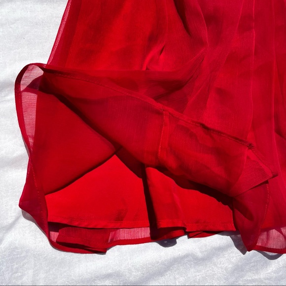 Free People Red Velvety Sleeveless Dress - Picture 3 of 7